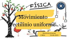 Movimiento Rectilíneo Uniforme