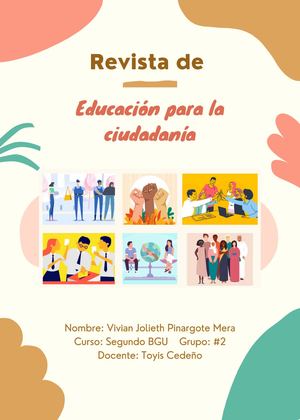 Revista De Ciudadanía Vivian Jolieth Pinargote Mera