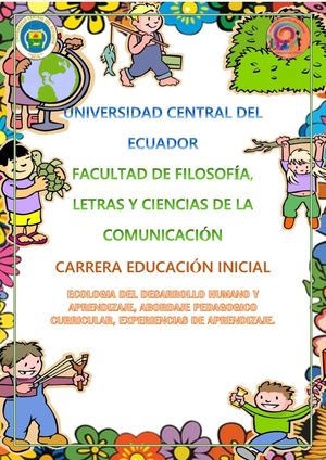 Portafolio Estudiantil  Ecología