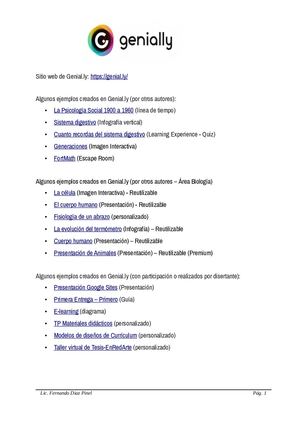 Material Complementario De La Charla Sobre Genially