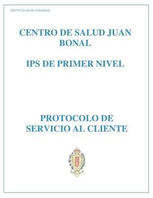 Protocolo De Servicio Al Cliente