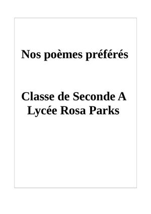 Nos Poèmes Préférés