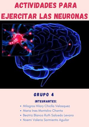 Actividades Para Ejercitar Las Neuronas
