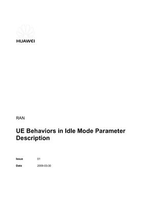 UE In IDLE Mode Behavior PD
