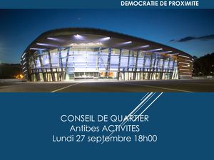 Conseil de quartier Antibes Activités