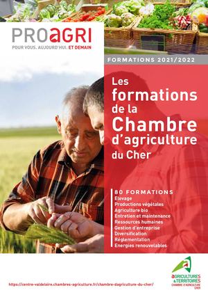Catalogue Formations Chambre d'agriculture du Cher 2021