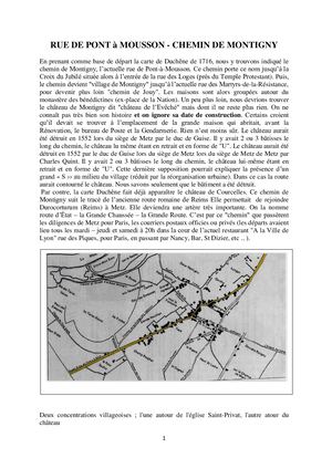 Rue de Pont à Mousson