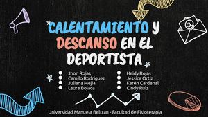 CALENTAMIENTO Y DESCANSO DEL DEPORTISTA