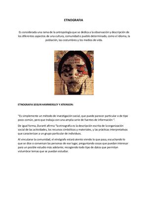 Etnografia