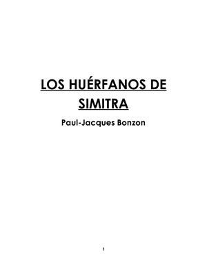 Los Huérfanos De Simitra