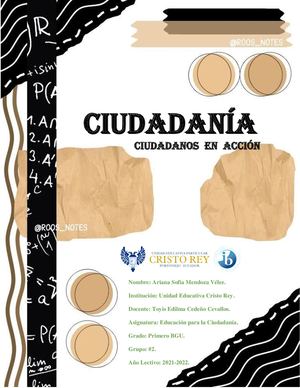 Revista Ariana Mendoza Educación Para La Ciudadanía