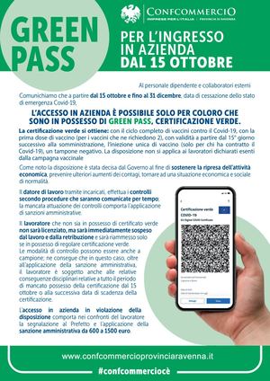 A4 Green Pass Indicazioni