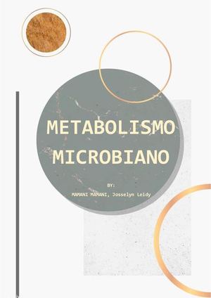 Metabolismo Microbiano