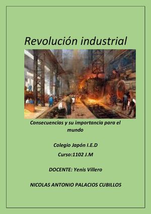 La Revolución Industrial Nicoolasssssssssss