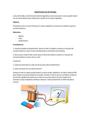 Experimento Ley De Faraday