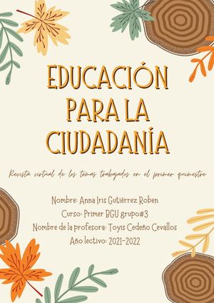 Educación Para La Ciudadanía