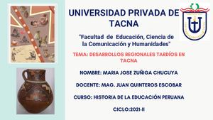 Culturas Regionales Tardías