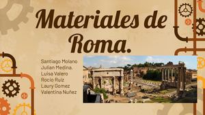 Materiales Roma Pptx