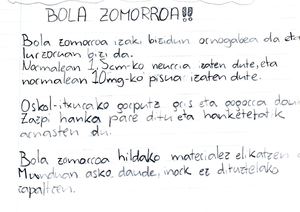 BOLA ZOMORROA