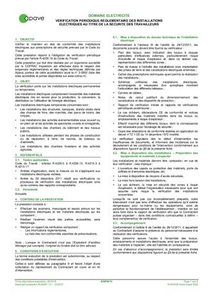 Fiche Technique Electricité - APAVE