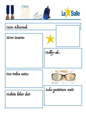 Nire gelakideak EZAGUTZEN