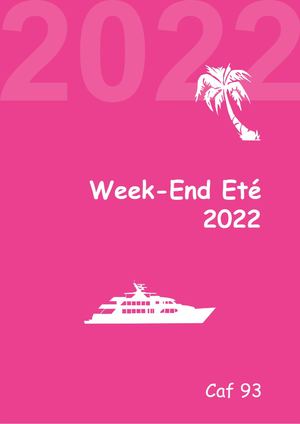 Catalogue Week End 2021 2022 CAF 93