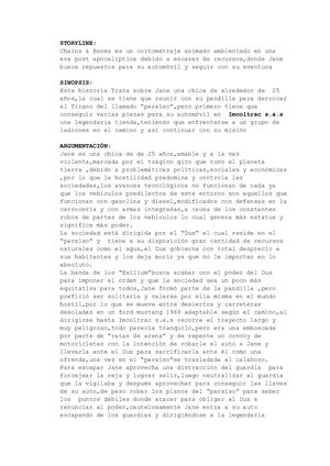 Storyline,sinopsis Y Argumento