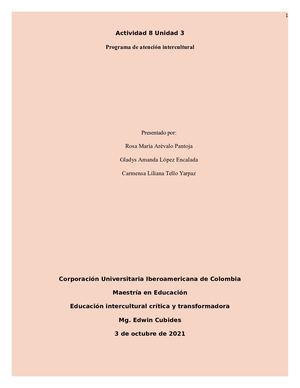 Educación Intercultural Crítica y Transformadora