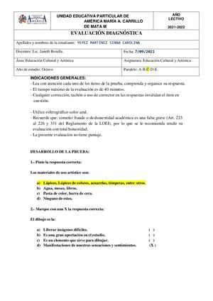 8vos Evaluación Diagnóstico (1) Convertido