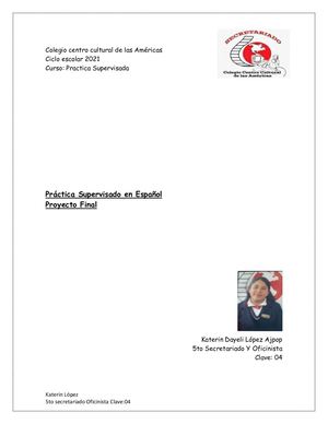 Proyecto De Ps Katerin Lopez 5to Oficinista