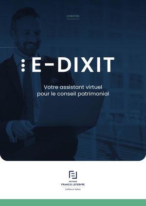 Plaquette Commerciale E Dixit