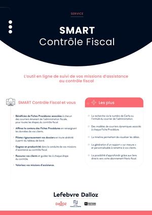 Plaquette Commerciale Smart Contrôle Fiscal