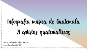 Infografía Música De Guatemala