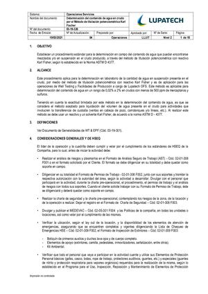 03 19 326 Determinación Del Contenido De Agua En Crudo Por El Método De Titulación Potenciométrica KF V4