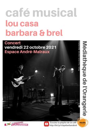 Café Musical autour de Brel Et Barbara