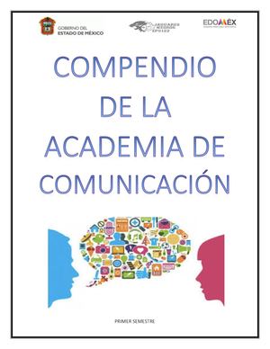 Compendio Del Campo Disciplinar De Comunicación I