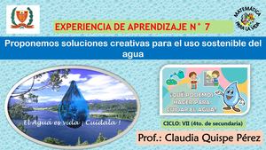 Exp 7_4to_Act 6_Parte 2_Revista_Modelamos Nuestro Filtrador E Implementamos La Cartilla Sobre El Buen Uso Del Agua