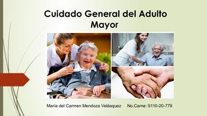 Cuidado General Del Adulto Mayor