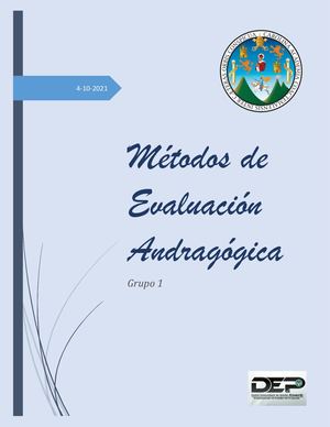 E Book Grupo 1 Métodos De Evaluación Andragógica