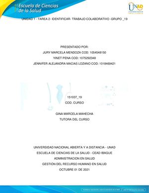 Unidad 1 Tarea 2 Identificar Trabajo Colaborativo Grupo 19