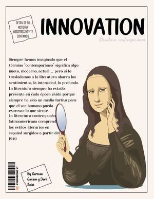 Literatura contemporánea y Vanguardias