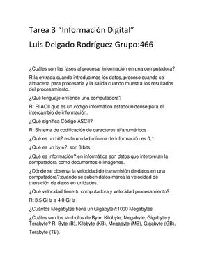 Tarea 3. Información Digital