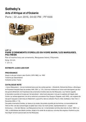 Tribal Sotheby´s Junio 2016 Pf1608 F