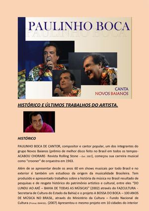 Portfólio & Release Paulinho Boca