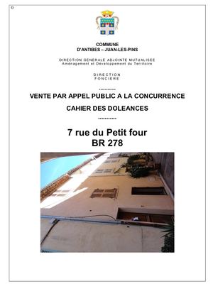 Vente 7 ch du petit four