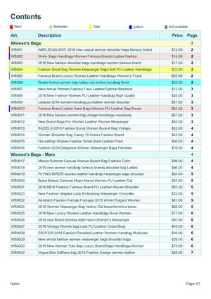 Catalog Example 2019