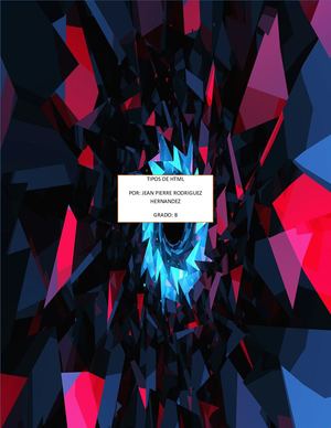 TIPOS DE HTML