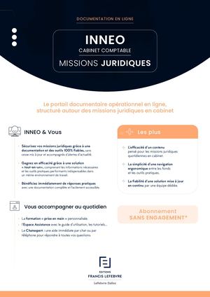 INNEO Cabinet comptable - Missions juridiques