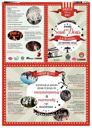 Programme Foire St Denis Dreux 2021