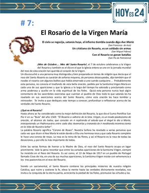 7 El Rosario De La Virgen María